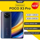 Глобальная версия POCO X3 Pro NFC 6 ГБ 128GB 8GB 256GB Смартфон Snapdragon 860 120 Гц DotDisplay 732G 48MP Камера 5160 Батарея NFC