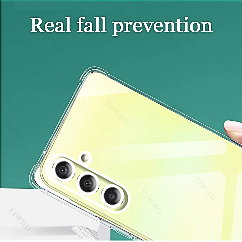 Прозрачный чехол для Samsung Galaxy A55 A35 A25 A15 A05S A05 A54 A34 A24 A14 4G 5G A04S A04 A04e A73 A53 A33 A23 A13 задняя