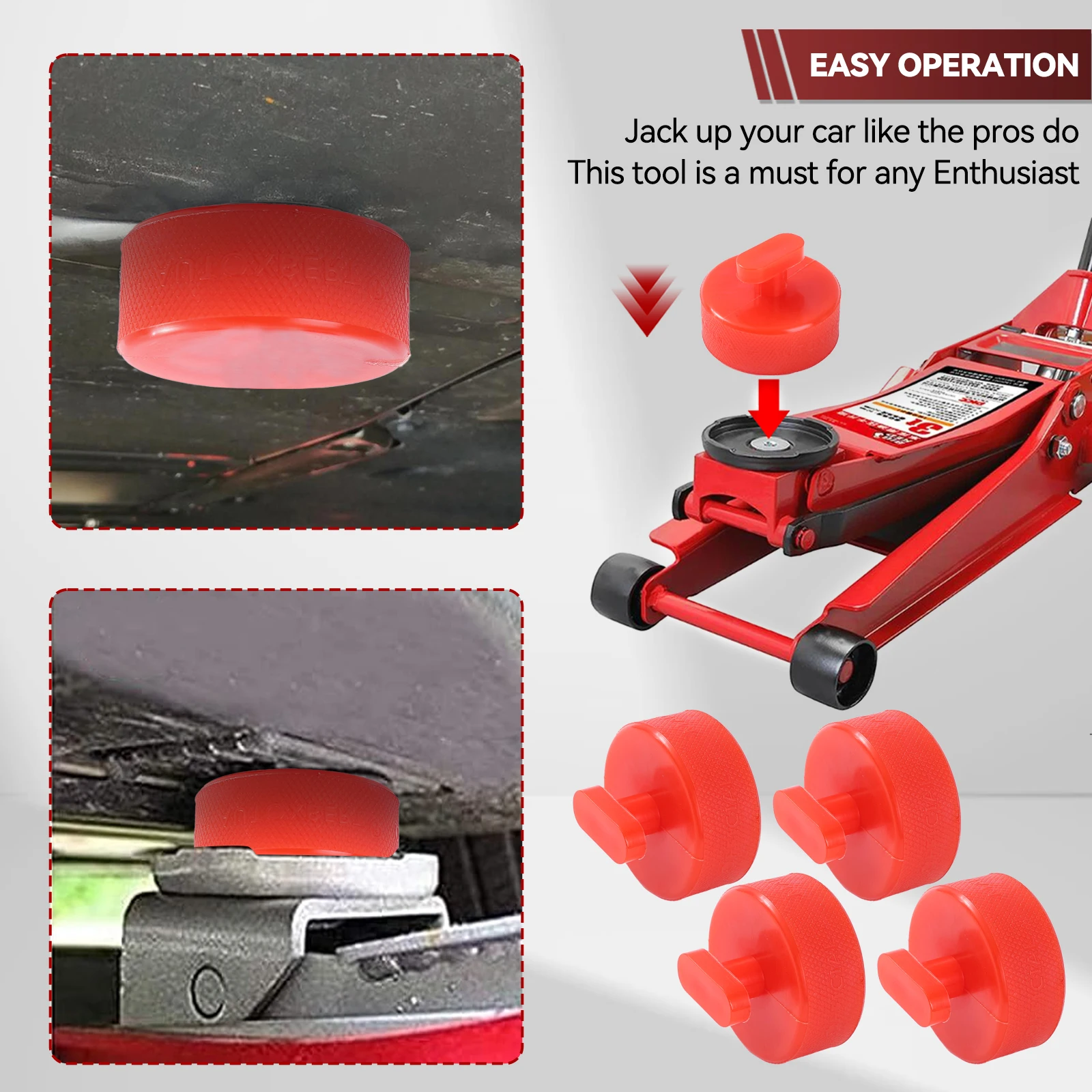 4x адаптер для домкрата из полиэтилена с футляром хранения сумка инструментов