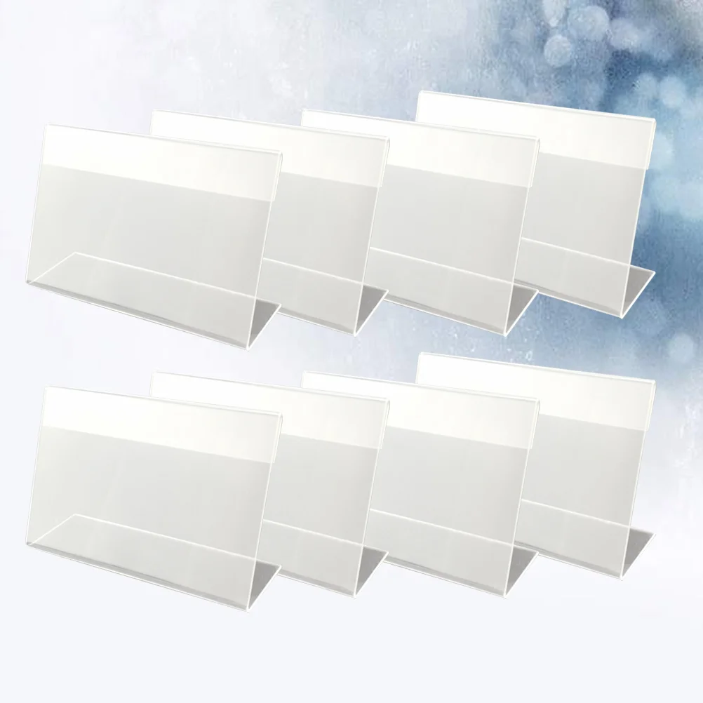 

30 Pcs Plastic Price Tag Supermarket Office File Cabinets Clear Retail Racking Shelving Shelf Display