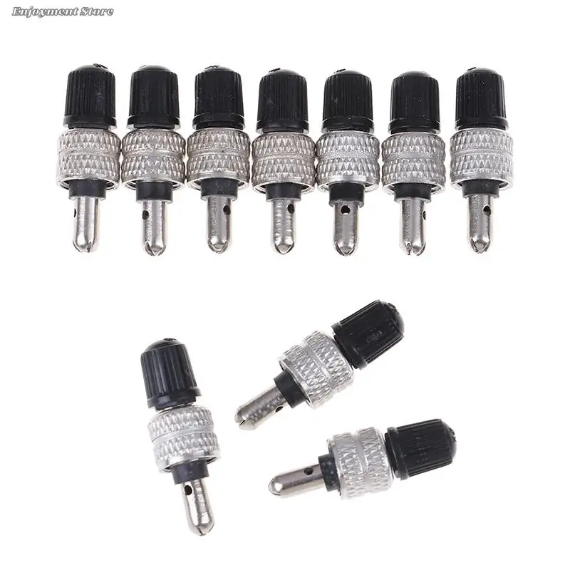 

10Pcs Bicycle Tire Valve Core Nickel Plated Brass MTB with Cap Bicycle Tools Accessories Nickel Plated Brass