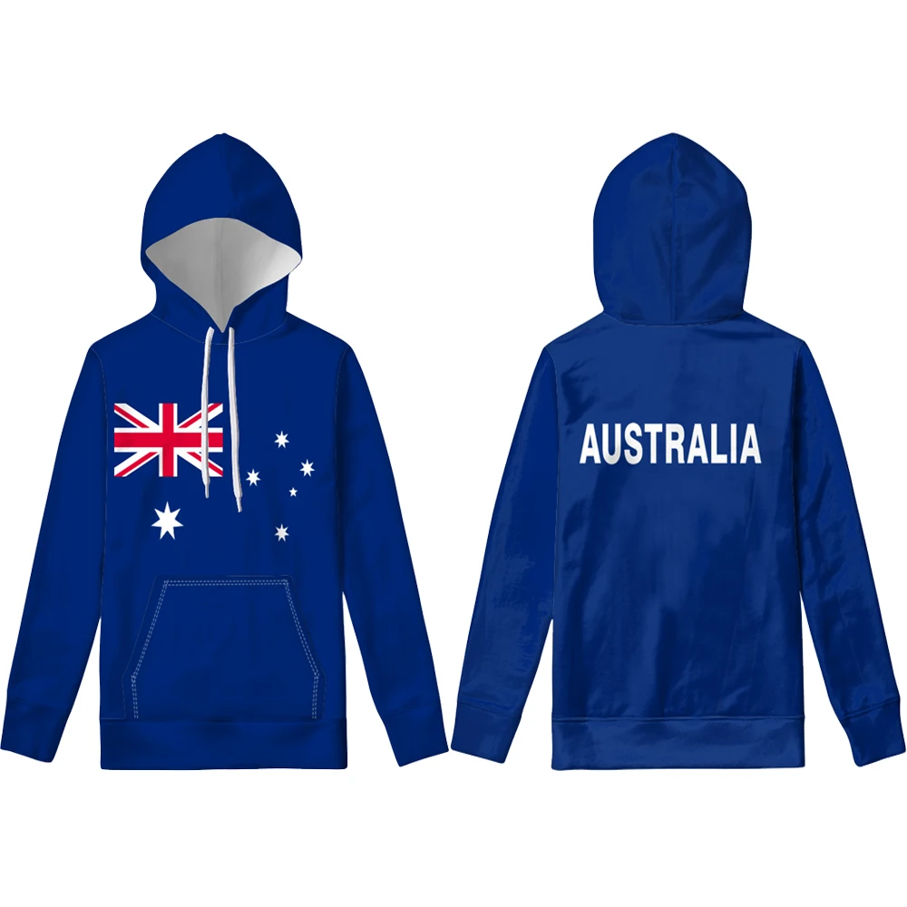 Австралийский пуловер изготовленный на заказ с номером имени Модный черный