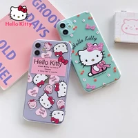 hello kitty phone case for iphone 6s78pxxrxsxsmax1112pro12mini phone cute transparent cartoon case cover