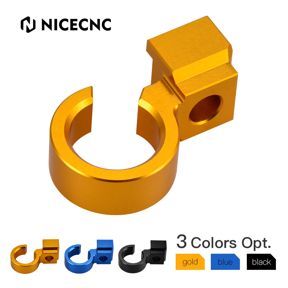 

NICECNC Motocross Aluminum Front Brake Line Cable Clamp Holder For Suzuki DR-Z400SM DR-Z 400SM 2005-2021 RMX450Z RMX 450Z 10-11