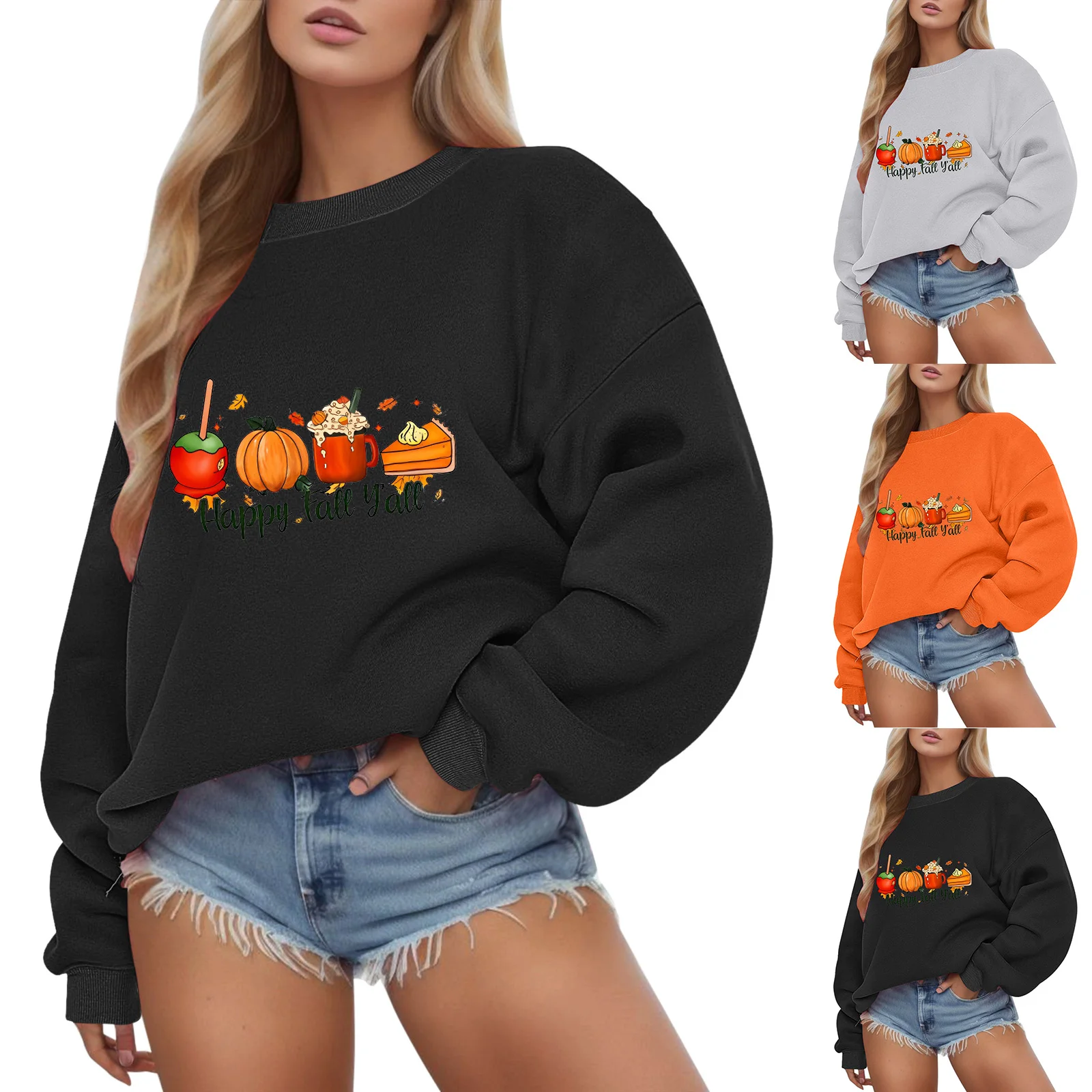 

Women Fashion Sweatshirt Long Sleeve Crew Neck Pullover Sweatshirt Hoodie Womens Vest