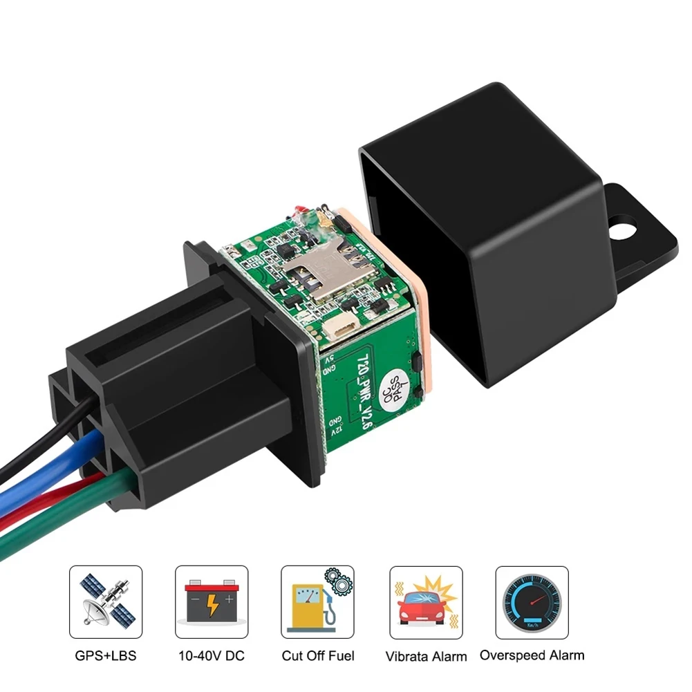 1 PCS Relay GPS Tracker Car Immobiliser 9V 12V 36V Vehicle Relay Cut Off Oil System Multi-location Tracking Electric Fence