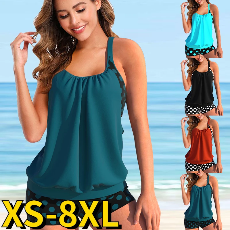 

New Design Printing Tankini Swimsuits Swimwear Women High Waist Swimsuit Female Two Piece Set Bathing Suit Summer Beach Wear