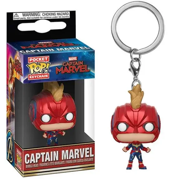 FUNKO pop Мстители 4: Эндшпиль CAPTAIN MARVEL Гусь брелок фигурка Коллекционные игрушки для