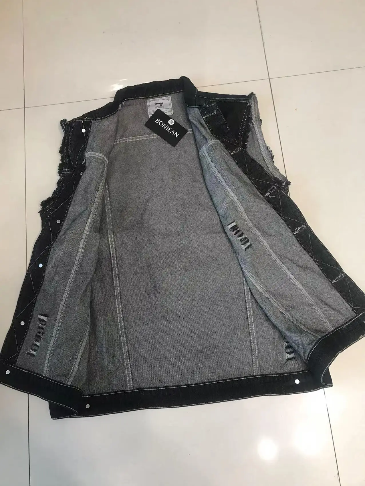 Мужская винтажная Байкерская джинсовая жилетка с принтом черепа ковбойский