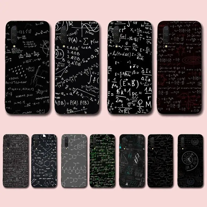 

Physics Chemical Mathematics Phone Case for Xiaomi mi 5 6 8 9 10 lite pro SE Mix 2s 3 F1 Max2 3