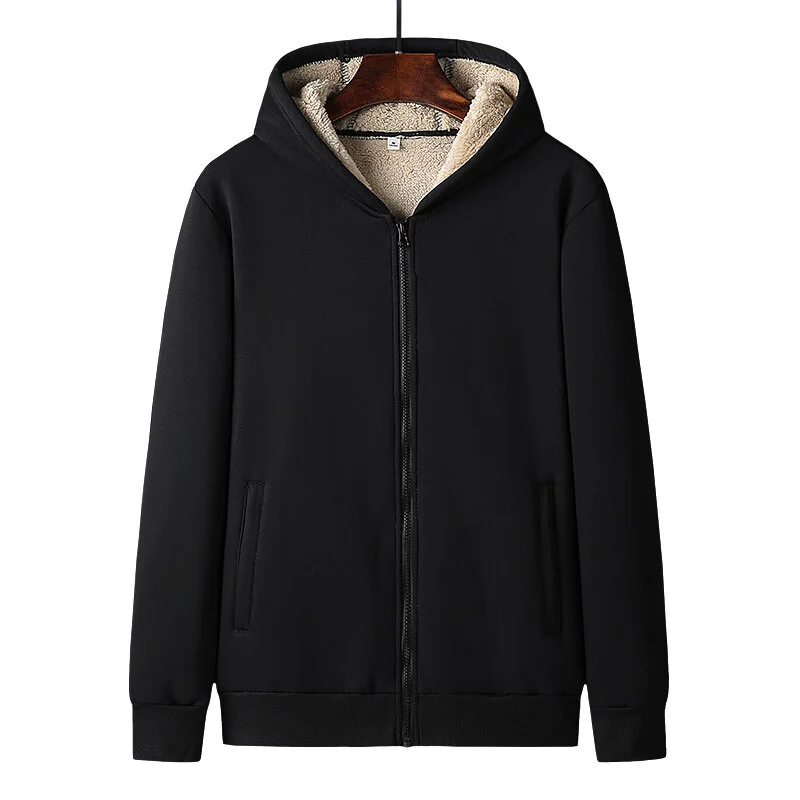 

Мужские теплые черные и серые толстовки, мужские толстовки, теплая флисовая спортивная одежда с капюшоном, Мужская бархатная теплая зимняя ...