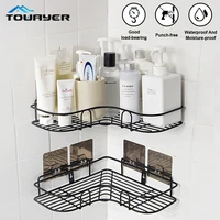 bathroom kitchen shelf corner shelf shower rack shampoo storage rack bracket with suction cup kitchen bathroom accessories