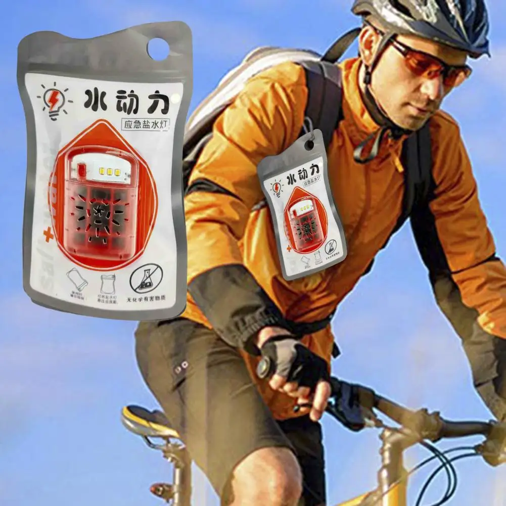 

Reusable Eco-friendly for Camping Portable No Battery Needed Light Emergency Salt Water Powered Lamp Outdoor Emergency Cycling