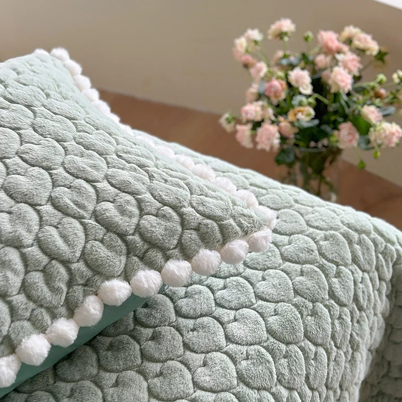 Покрывало из искусственного кроличьего меха на кровать хлопковое постельное