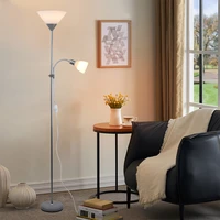 depuley modern mother and child floor lamps with reading light standing led floor lamp with 360%c2%b0rotate side lamp for living room