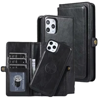 flip wallet phone case for iphone13 pro 12 mini 11 x xr xsmax 6 6s 8plus 7 split card leather protection cover iphone 11 case