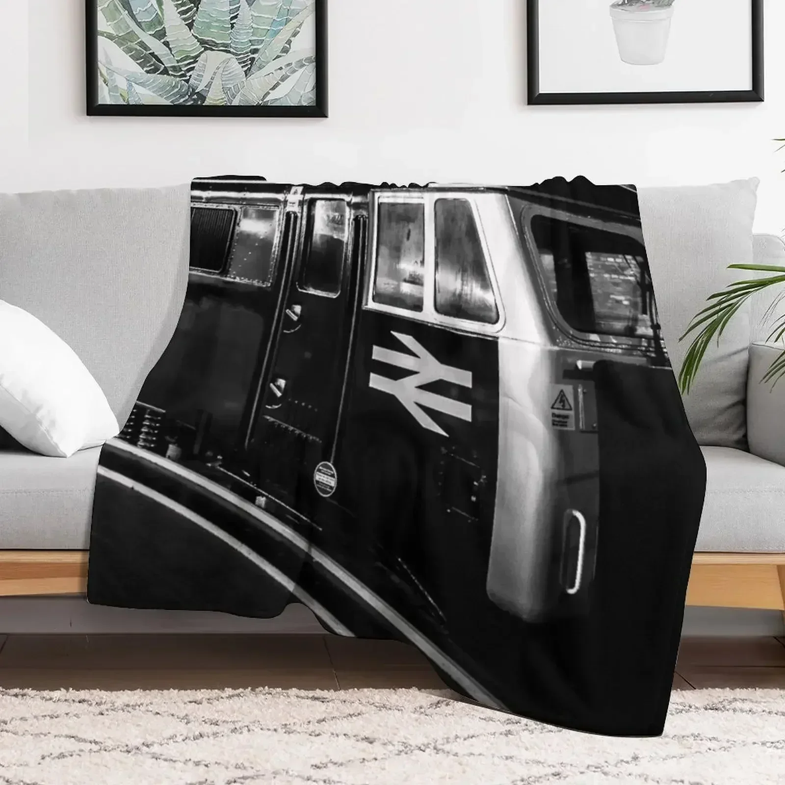 Плед British Rail Royal Scot Locomotive Single Hairys на диван Одеяла