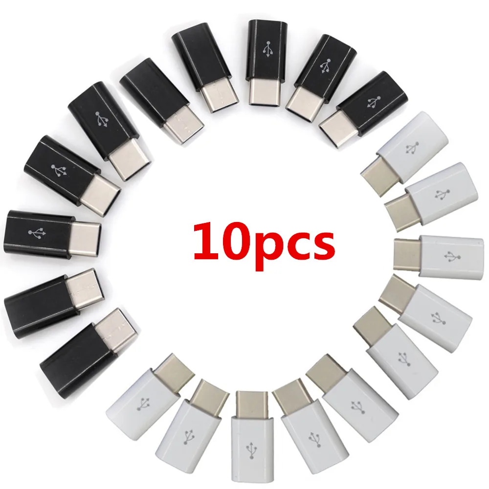 10 шт./лот USB 3.1 Type-C Штекерный разъем к Micro 2 0 5-контактный гнездовой адаптер для