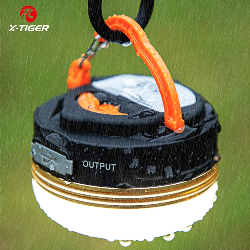 

X-TIGER Camping Lantern LED Tents Lamp Mini Portable Camping Lights Outdoor Hiking Hanging Lamp USB Rechargeable Emergency Lamp