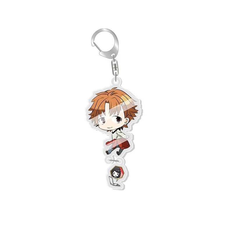 Брелок для собак Izumi Kyouka Nakajima Atsushi Dazai Osamu Ryunosuke Akutagawa Cosplay Anime Key Chain Pendant Cartoon Badge