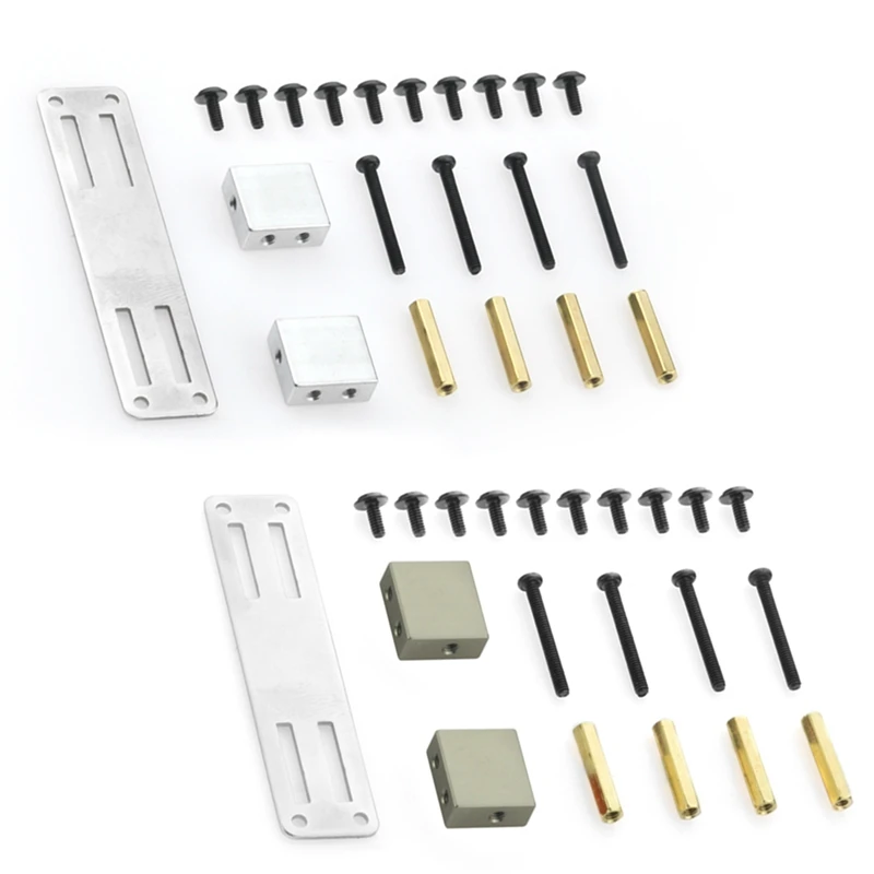 

Комплект металлических сервоприводов с фиксированным кронштейном для MN D90 D91 D99S MN99S 1/12 обновленные детали для радиоуправляемых грузовиков и автомобилей, серебристый и титановый, 2 шт.