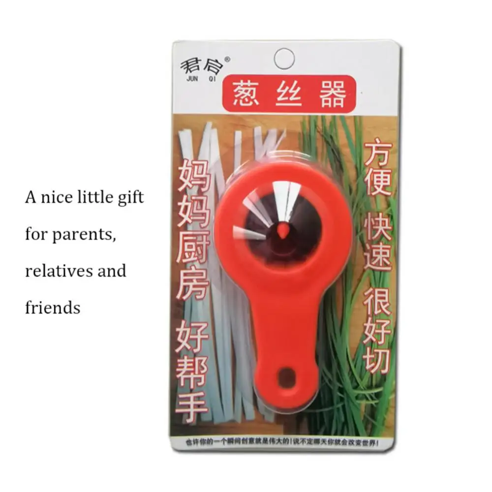 

Simple Shred Cutter With Handle Shredded Scallion Shredder Suspension Handle Needle Tube Design Silk Cutting Artifact Household