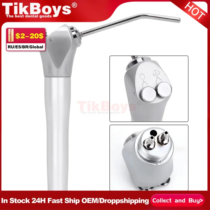 Стоматологический наконечник 3/трехсторонний для воздушного водяного прямого