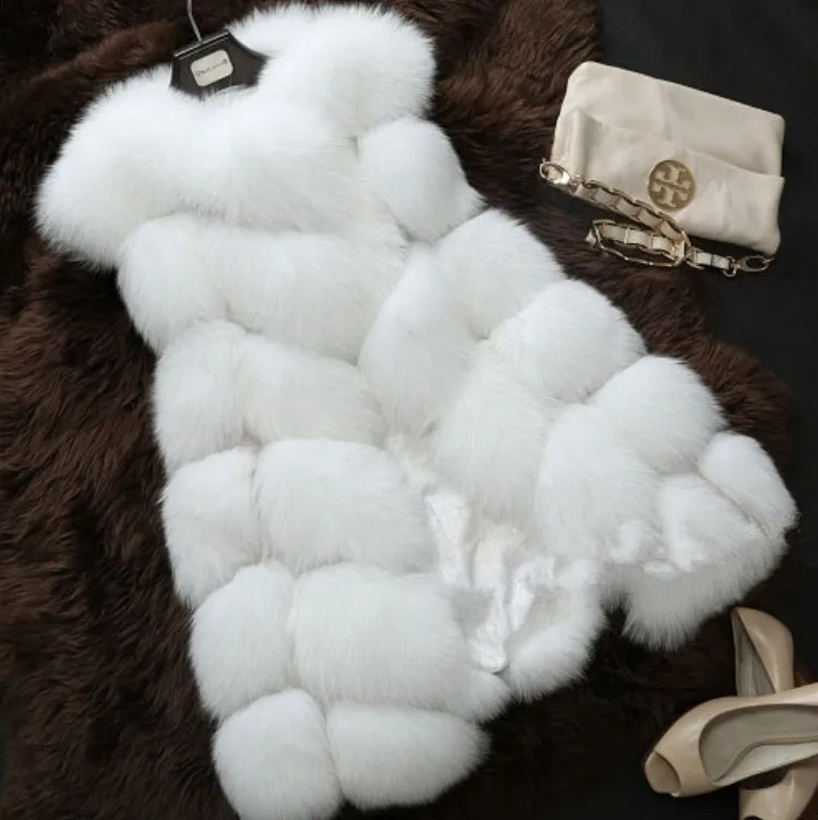 Fur Coat Women's Autumn and Winter New Fox Fur Imitation Fur Vest Women's Casual Fur