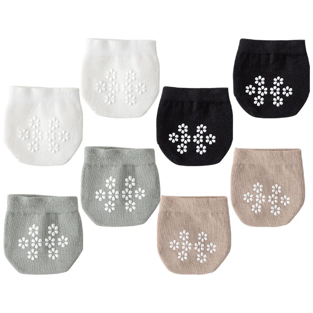 4 Pairs Jacket Anti-skid Socks Forefoot Women Half Slip Cotton Non Invisible Front Pad Show Palm