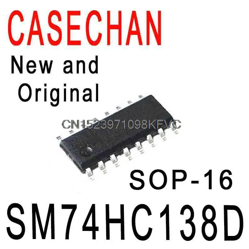Новые и оригинальные светодиодные дисплеи 74HC138 SM74HC138D SMD SOP-16, 10 шт.