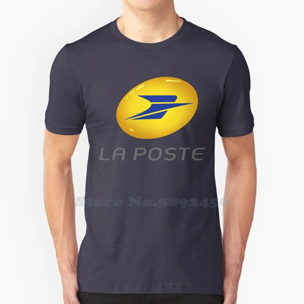

Повседневная футболка с логотипом La Poste, высококачественные футболки из 100% хлопка с графическим рисунком