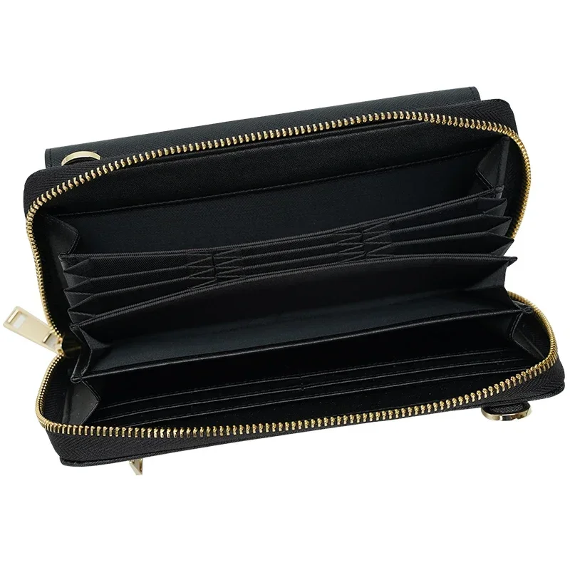 Модная дизайнерская сумка через плечо из натуральной кожи для девушек кошелек RFID