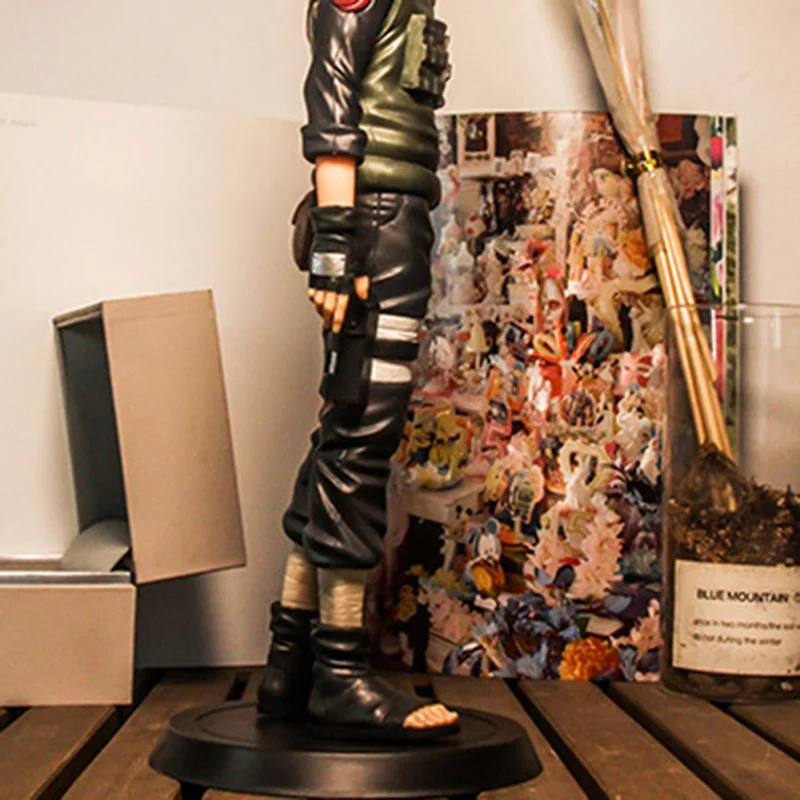 Фото Аниме-фигурка Наруто Hatake Kakashi, настольное украшение, мультяшная детская игрушка, крутой подарок на день рождения №5