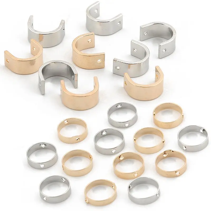 

10-20pcs 10mm Alloy Ear Clip Pendant Earrings Findings Gold Earring Connector for DIY Jewelry Making Decorate Accessories