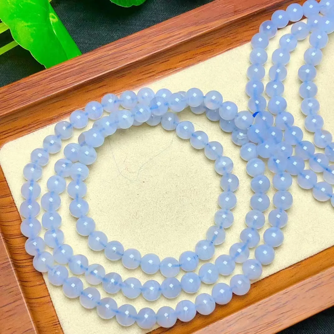 

Бусины Из Натурального голубого кружева с агатом, 5 мм