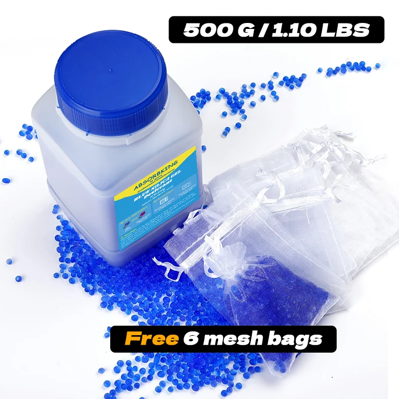 

Меняющий цвет силиконовый влагопоглощающий осушитель, расходные материалы для 3D-принтера, телефонная электроника, осушение, бесплатная сетчатая сумка