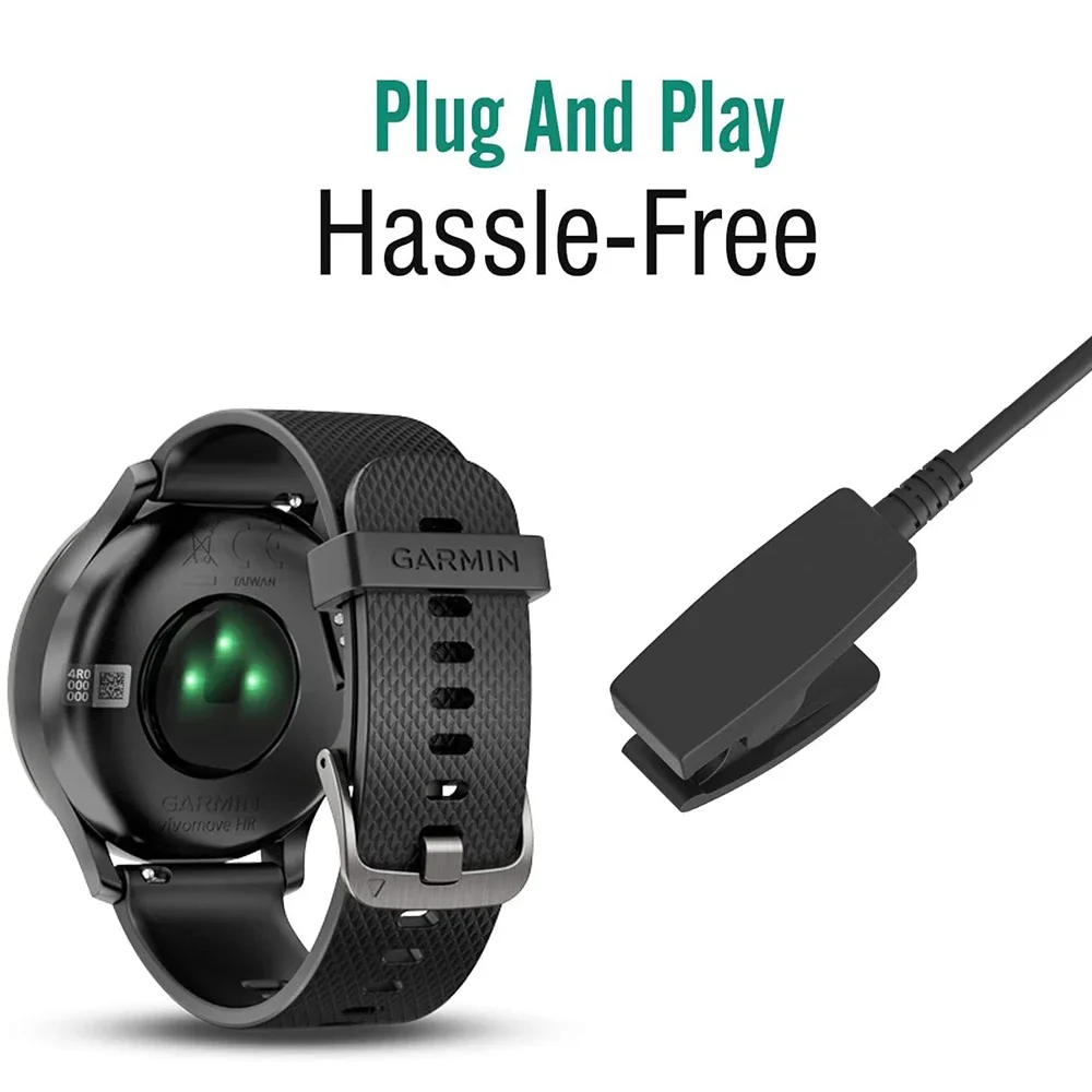USB-кабель для быстрой зарядки, адаптер-зарядное устройство для Garmin Lily Forerunner 30, 35, 35J, 230, 235, 630, 645, 735XT, Vivomove HR, Approach S20 (art.: 3920dc3a4ecac) - 3920dc3a4ecac