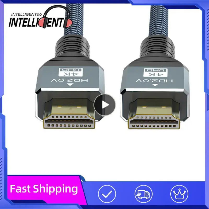 

48gbps Adapter Computer Hdtv Hdr Braided 4k60 Tv Connection Cable Hd Video Cable Tv Connection Hd Cable 8k@60hz Hd Cable