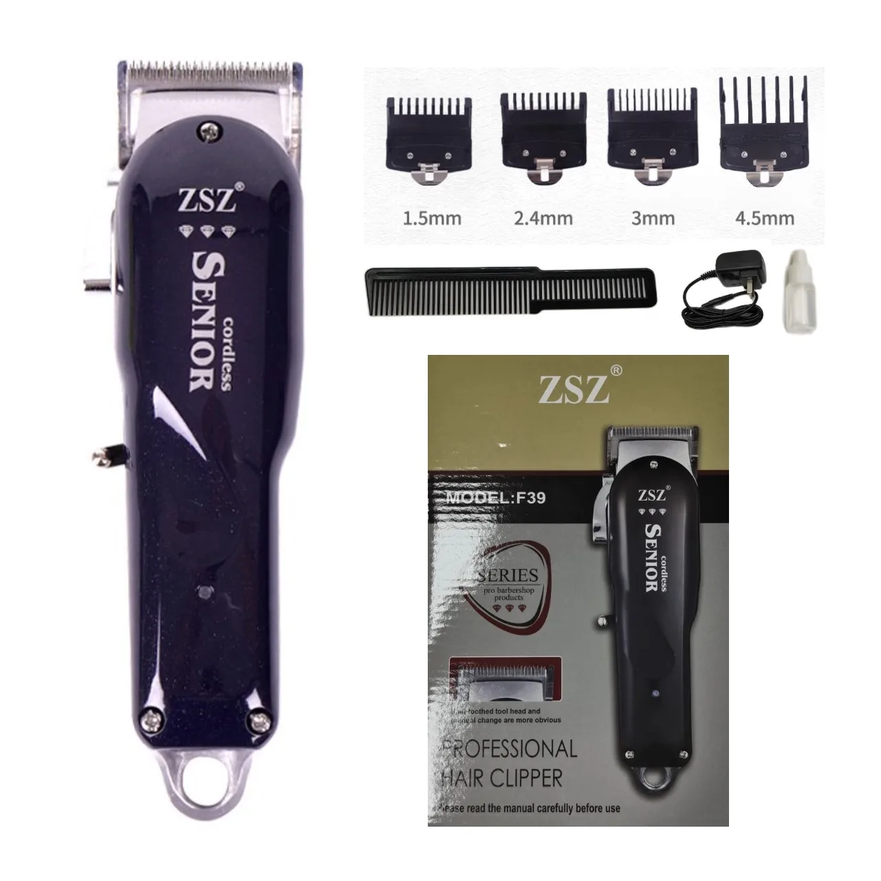 

Professional Gradient Hair Clipper Hair Salon Tools Haircut Machine ZSZ F39 Oil Head Retro High Quality Hair Trimmer Barbers To