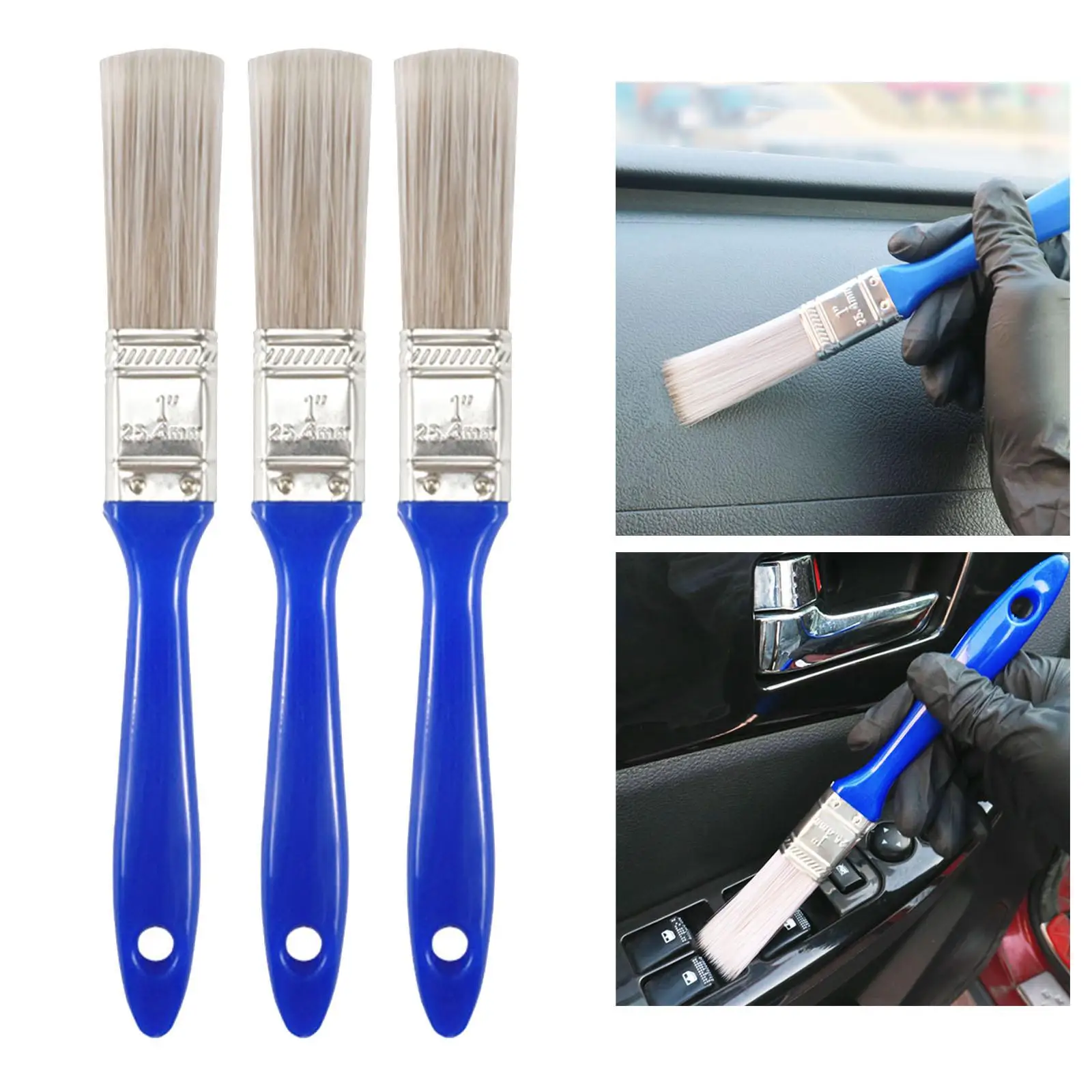 

3 шт., щётки для очистки салона автомобиля