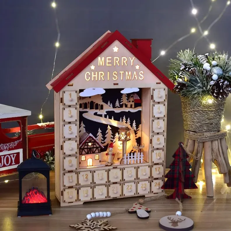 DIY креативный календарь коробка настольные украшения окно макет реквизит