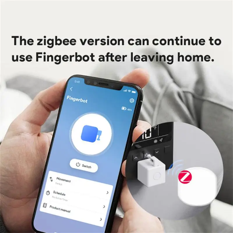 Tuya Zigbee Smart Fingerbot Plus Switch Button Pusher Smart Home Smart Life App Work with ZigBee Gateway Alexa Google Home Alice images - 2