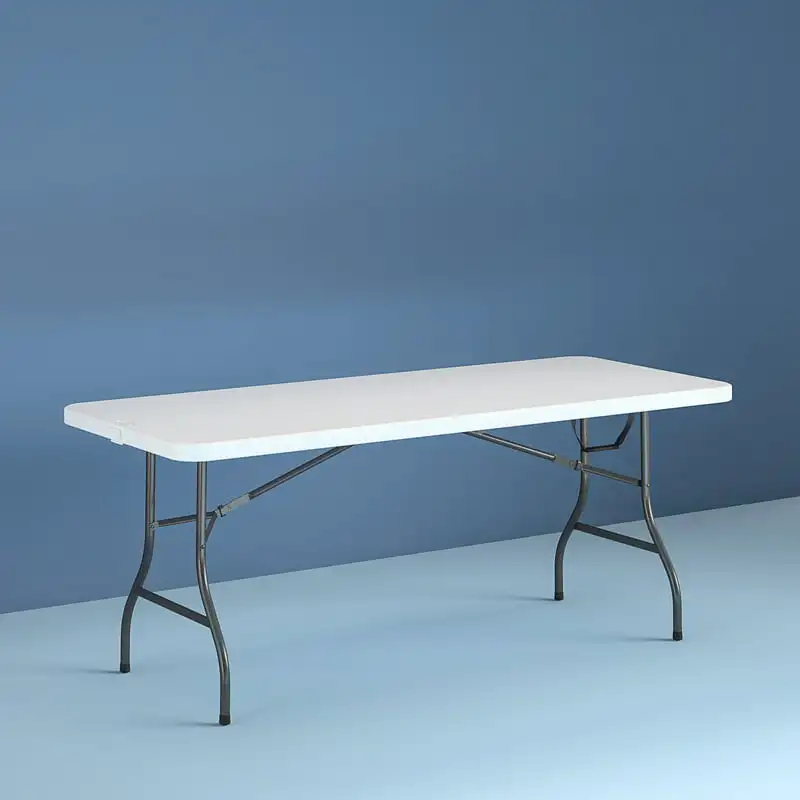 

Foot Centerfold Folding Table, White