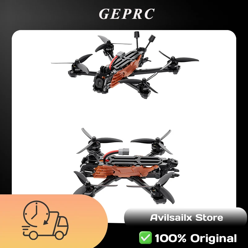 Фото GEPRC Vapor 5-дюймовый FPV-дрон для фристайла и гонок, конструкция рамы X/D для радиоуправляемых квадрокоптеров BNF PNP №1
