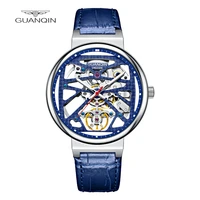 guanqin mens strap tourbillon sports watch mechanical automatic winding watch luxury fashion brand 30 water resistant sapphire