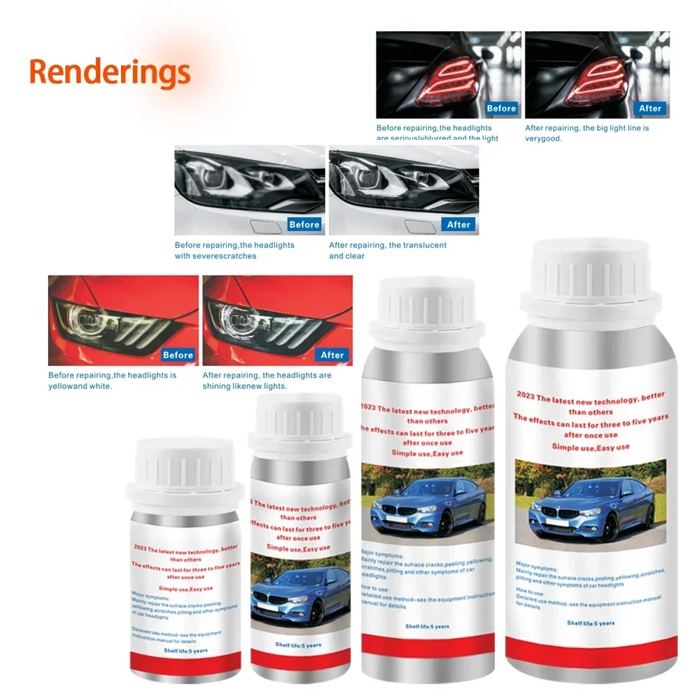 Жидкий полимерный Набор для ремонта фар 800 мл