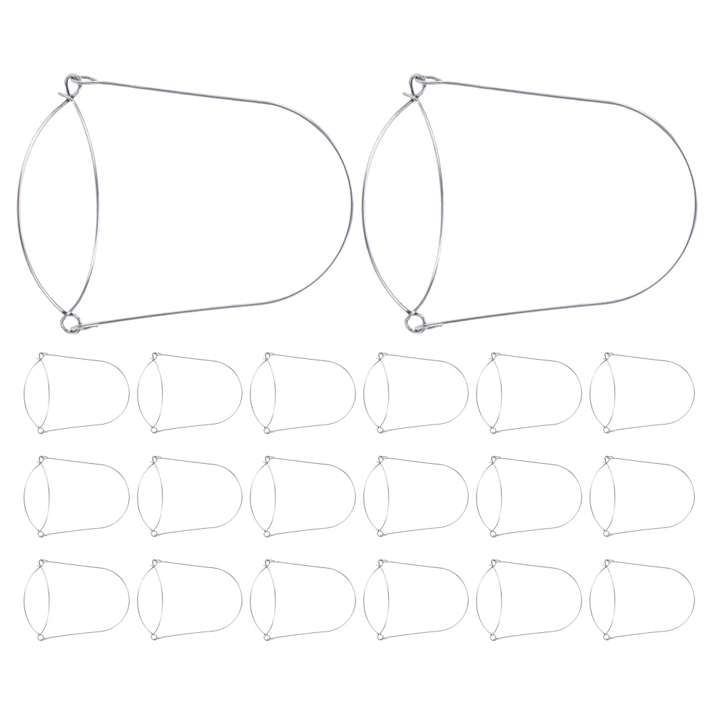 

20pcs Mason Jar Wire Hangers Stainless Steel Wire Handles Hangers Jars Hanging Rings