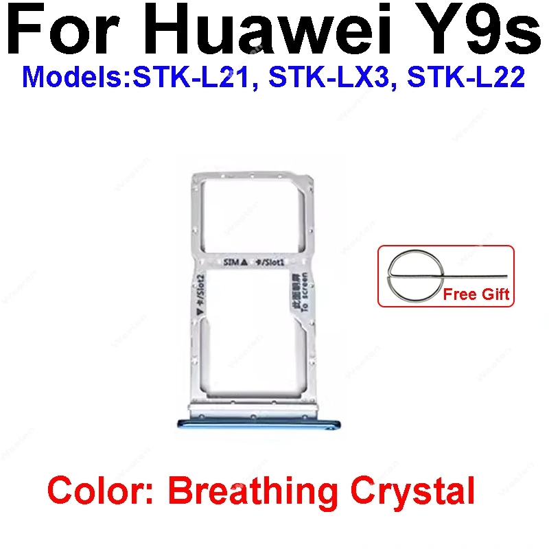 Держатель лотка для SIM-карты Huawei Y6s Y8s Y9S 2019 держатель слота адаптер чтения SIM-карт