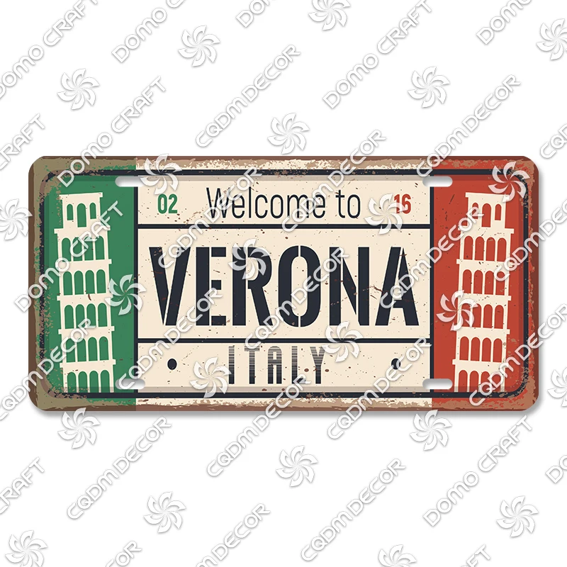 

Металлический плакат "Италия: Рим, Милан, Турин"