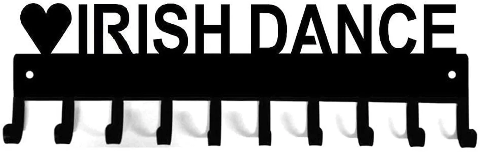 

Bundle Of 2 Irish Dance Medal Hangers - Each 14.5 Inches With 10 Hooks Wall Coat Rack Hallway Key Holder